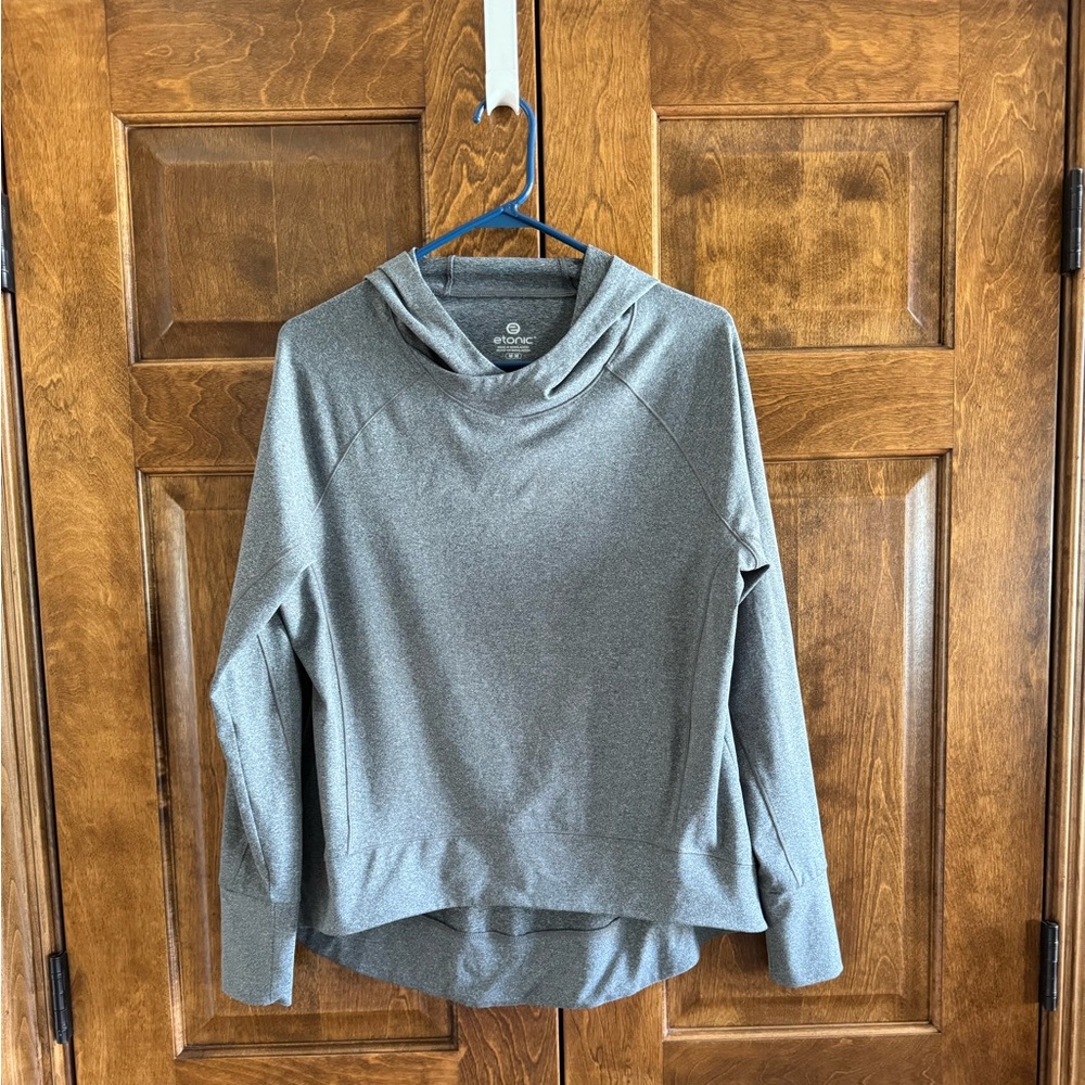 Etonic Grey Hooded Women's Top - Size Medium